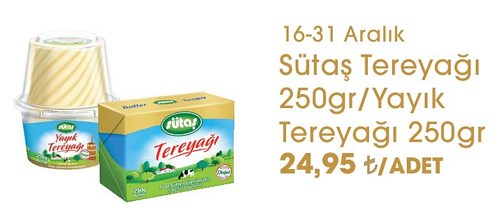 Sütaş Tereyağı 250 gr/Yayık Tereyağı 250 gr image