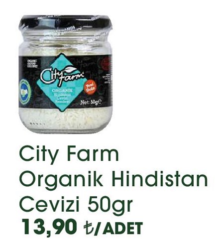 City Farm Organik Hindistan Cevizi 50 gr image