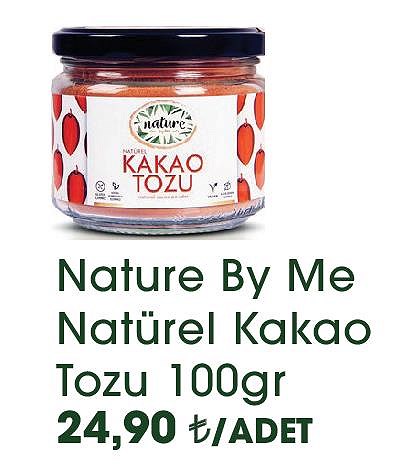 Nature By Me Natürel Kakao Tozu 100 gr image