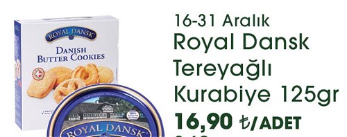 Royal Dansk Tereyağlı Kurabiye 125 gr image