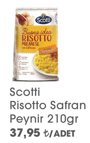 Scotti Risotto Safran Peynir 210 gr image