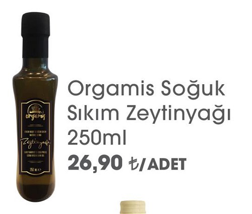 Orgamis Soğuk Sıkım Zeytinyağı 250 ml image