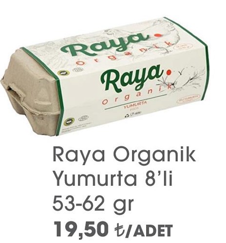 Raya Organik Yumurta 8'li 53-62 g image