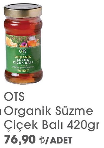 OTS Organik Süzme Çiçek Balı 420 gr image