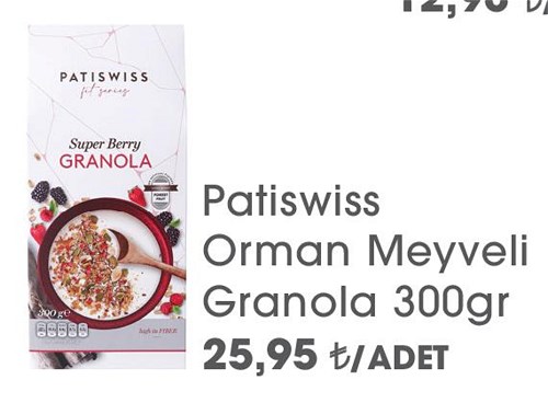 Patiswiss Orman Meyveli Granola 300 gr image