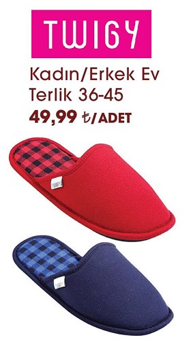 Twigy Kadın/Erkek Ev Terlik image