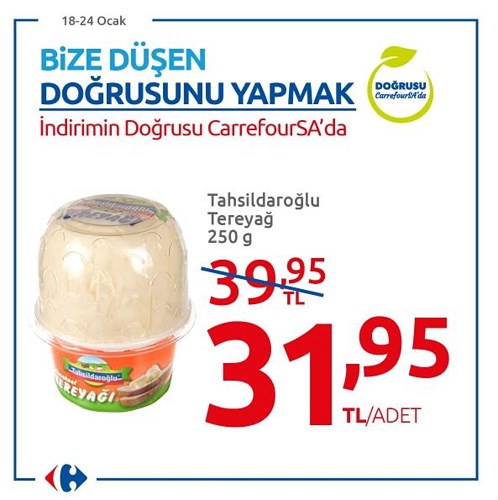 Tahsildaroğlu Tereyağ 250 g image