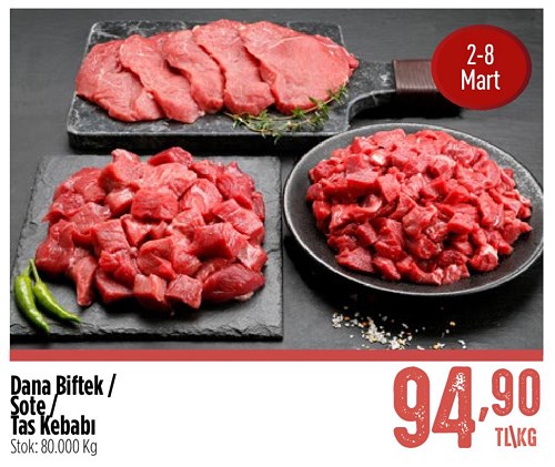 Dana Biftek/Sote/Tas Kebabı Kg image