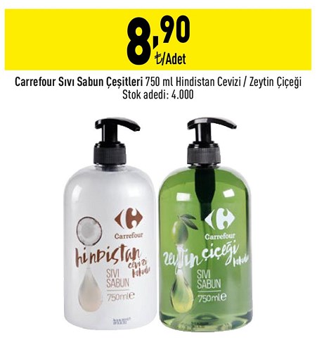 Carrefour Sıvı Sabun Çeşitleri 750 ml image