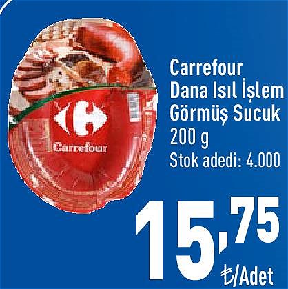 Carrefour Dana Isıl İşlem Görmüş Sucuk 200 g image