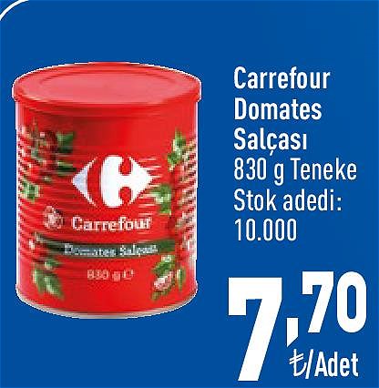 Carrefour Domates Salçası 830 g Teneke image