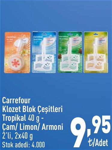 Carrefour Klozet Blok Çeşitleri 2'li 2x40 g image