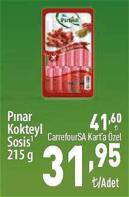 Pınar Kokteyl Sosis 215 g image