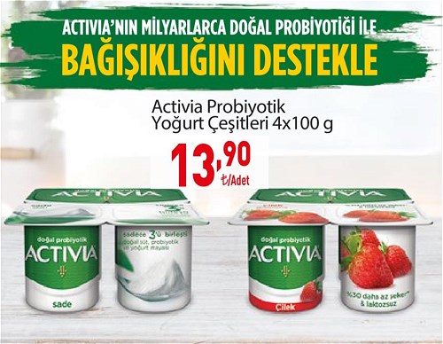 Activia Probiyotik Yoğurt Çeşitleri 4x100 g image