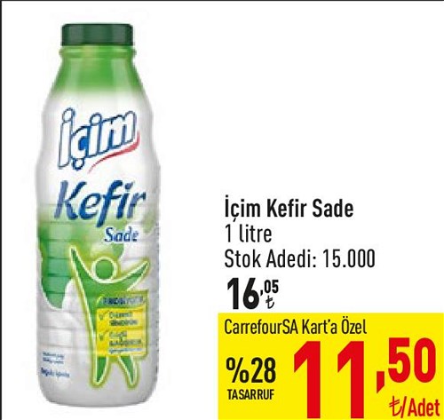 İçim Kefir Sade 1 litre image