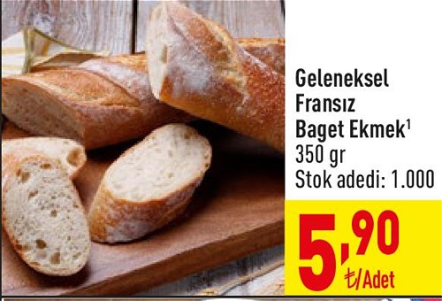 Geleneksel Fransız Baget Ekmek 350 gr image