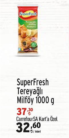 SuperFresh Tereyağlı Milföy 1000 g image