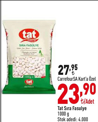 Tat Sıra Fasulye 1000 g image