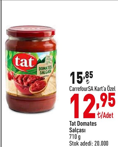 Tat Domates Salçası 710 g image