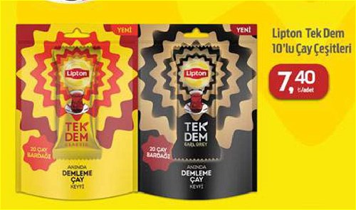 Lipton Tek Dem 10'lu Çay Çeşitleri image