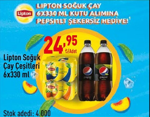 Lipton Soğuk Çay Çeşitleri 6x330 ml image