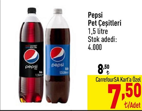 Pepsi Pet Çeşitleri 1,5 litre image