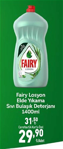 Fairy Losyon Elde Yıkama Sıvı Bulaşık Deterjanı 1400 ml image