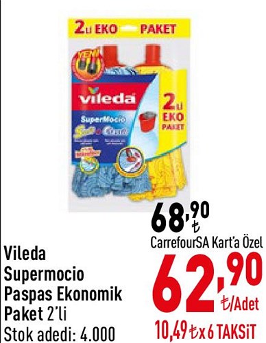 Vileda Supermocio Paspas Ekonomik Paket 2'li image