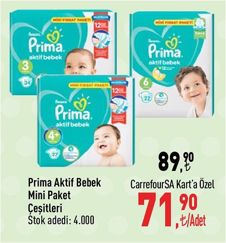 Prima Aktif Bebek Mini Paket Çeşitleri image