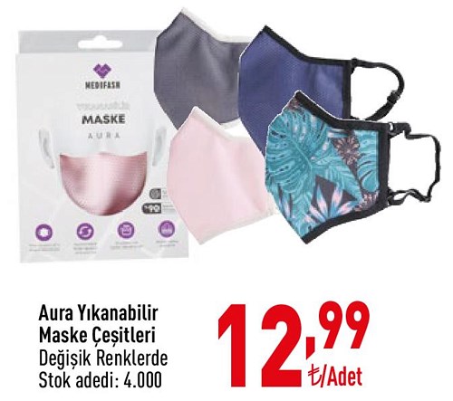 Aura Yıkanabilir Maske Çeşitleri image