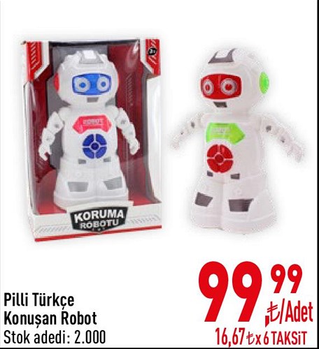 Pilli Türkçe Konuşan Robot image