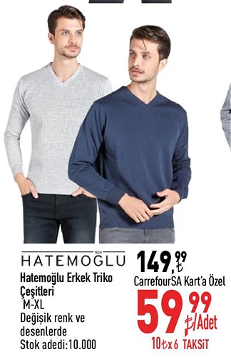 Hatemoğlu Erkek Triko Çeşitleri image