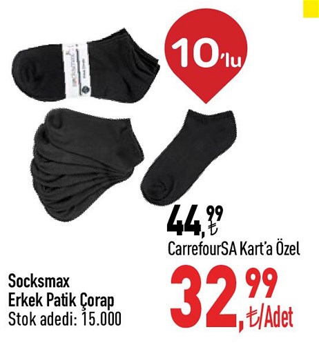 Socksmax Erkek Patik Çorap 10'lu image