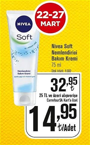 Nivea Soft Nemlendirici Bakım Kremi 75 ml image