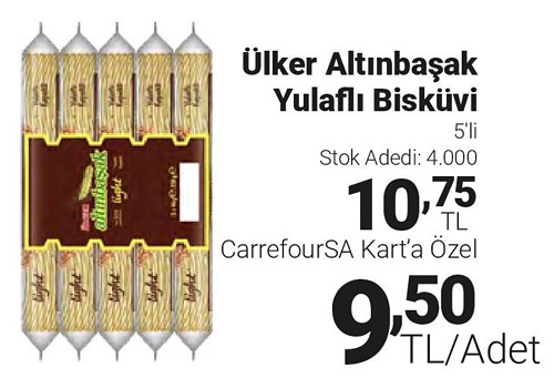 Ülker Altınbaşak Yulaflı Bisküvi 5'li image