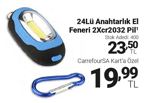 24Lü Anahtarlık El Feneri 2Xcr2032 Pil image