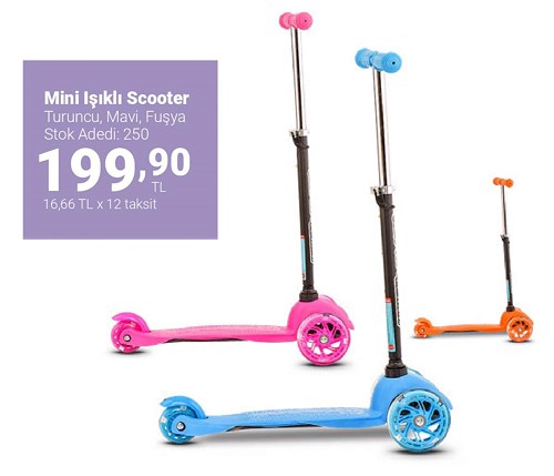 Mini Işıklı Scooter image