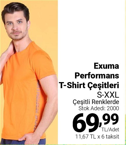 Exuma Performans T-Shirt Çeşitleri image