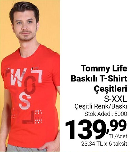 Tommy Life Baskılı T-Shirt Çeşitleri image