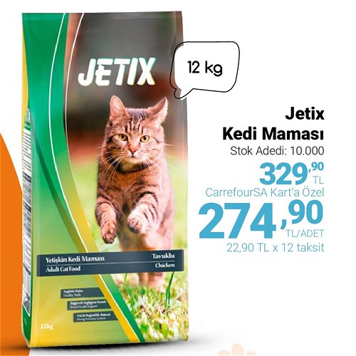 CarrefourSA Jetix Kedi Maması 12 kg