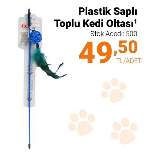 Plastik Saplı Toplu Kedi Oltası image