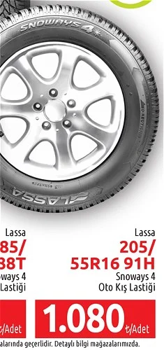 Lassa Snoways 4 205/55 R16 91H Oto Kış Lastiği image