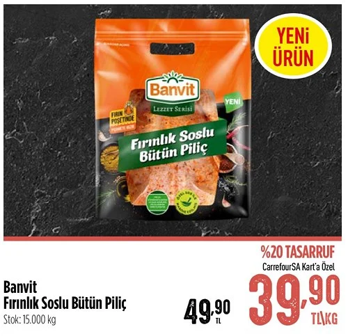 Banvit Fırınlık Soslu Bütün Piliç kg image