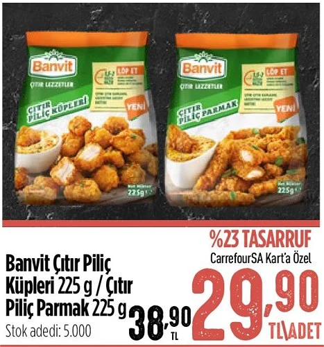 Banvit Çıtır Piliç Küpleri / Çıtır Piliç Parmak 225 g image