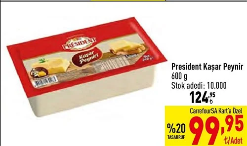 President Kaşar Peynir 600 g image