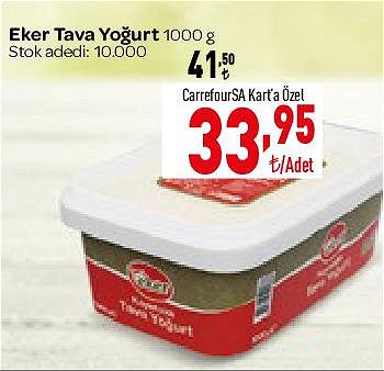 Eker Tava Yoğurt 1000 g image