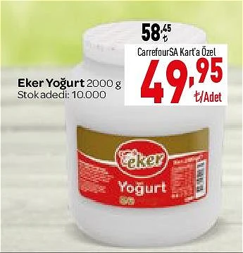 Eker Yoğurt 2000 g image