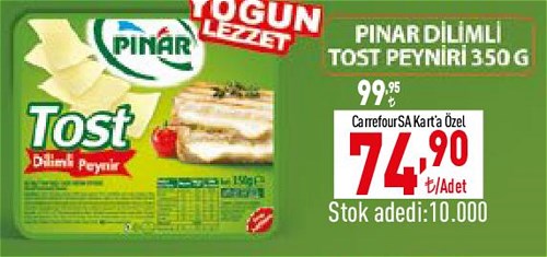 Pınar Dilimli Tost Peyniri 350 g image