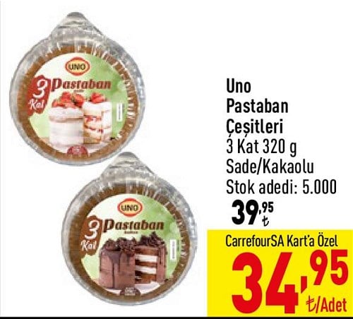 Uno Pastaban Çeşitleri 3 Kat 320 g image