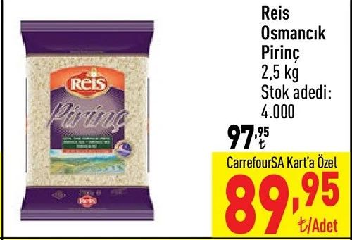 Reis Osmancık Pirinç 2,5 kg image